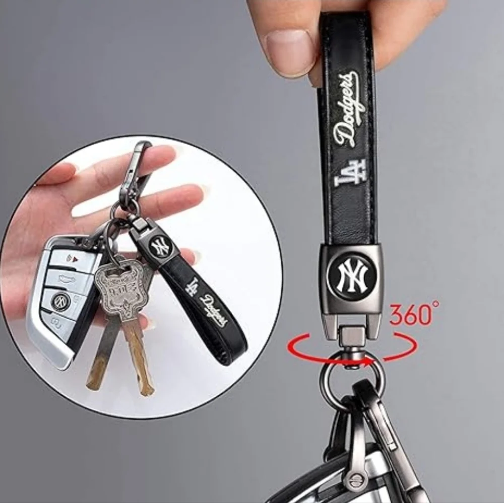 LA Dodgers Black Keychain